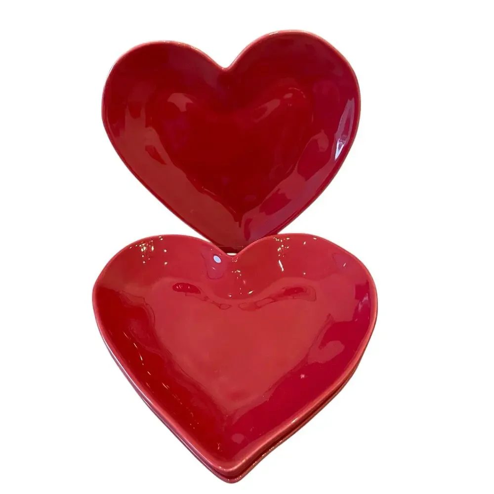 Copied - New Target Threshold Pink Heart Melamine Dinner Plate Set of (4)